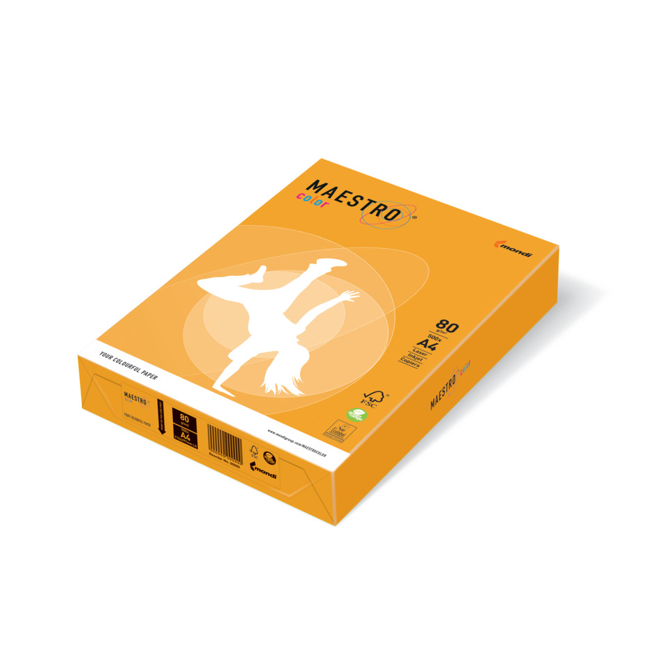 Kopierpapier MAESTRO® Color Pastell, A4, 80g/m², 500 Blatt, altgold