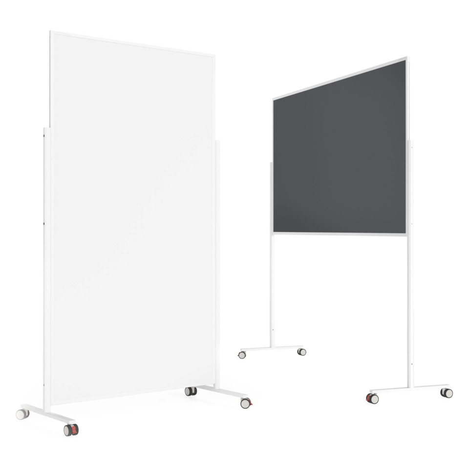 Whiteboard/Vario Pin Filz, 100 x 180 cm, weiß