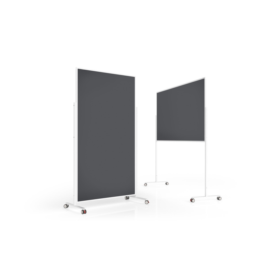 Moderationstafel Design VarioPin, 100 x 180 cm, grau/weiss