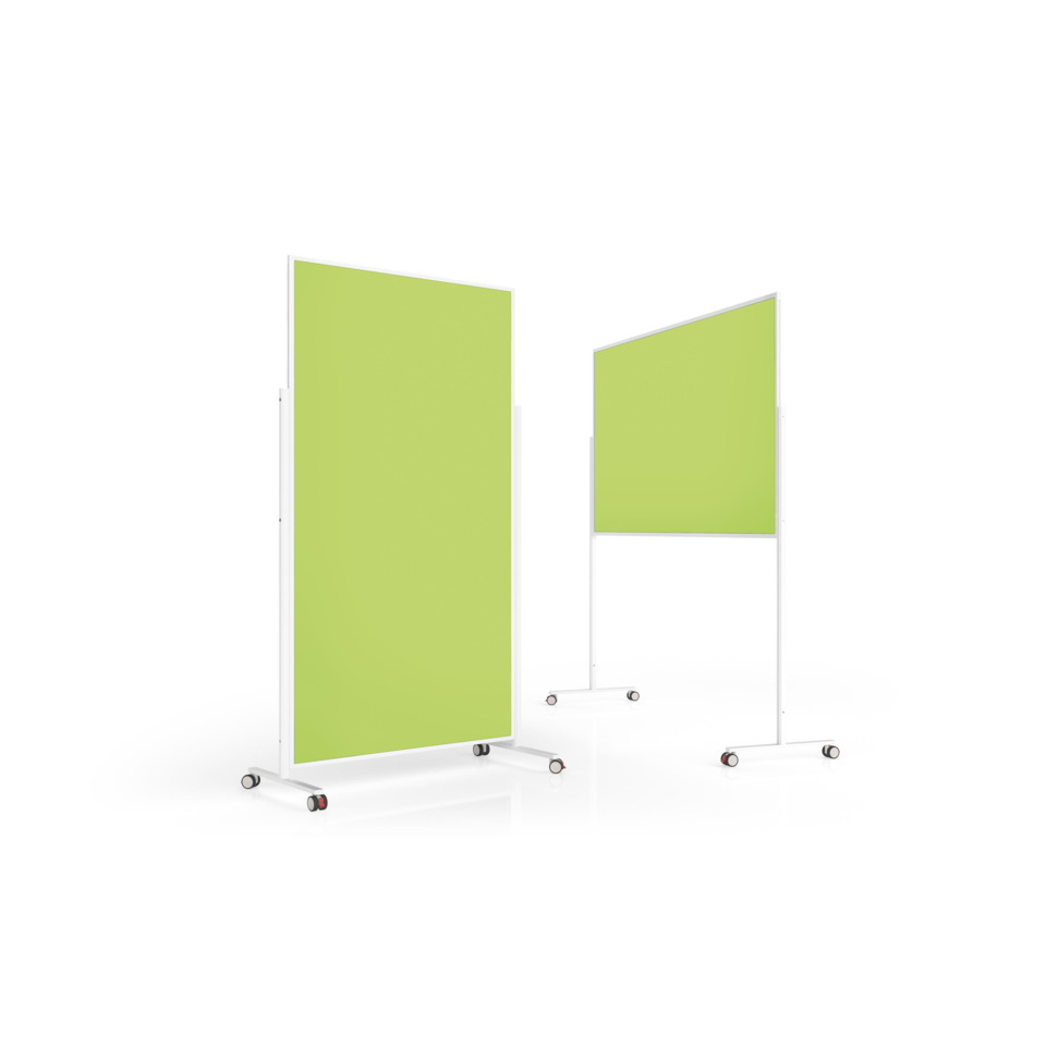 Moderationstafel Design VarioPin, 100 x 180 cm, grün/weiss