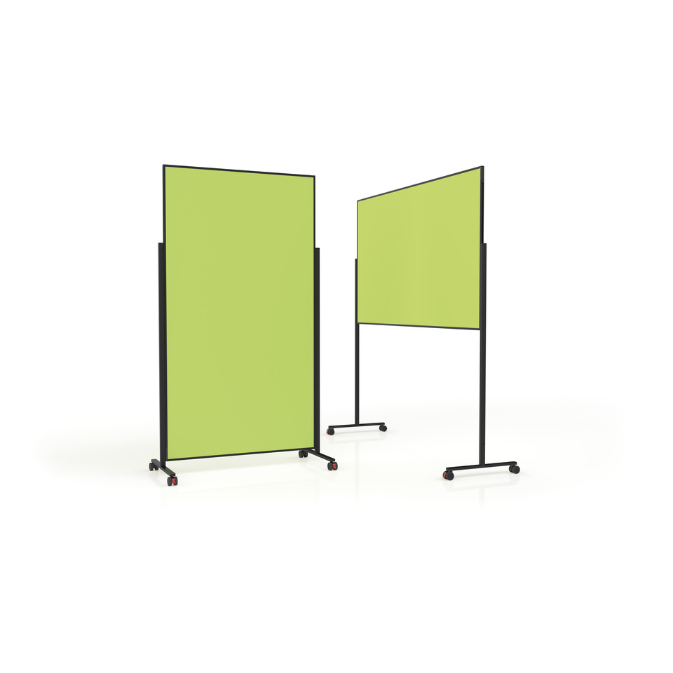 Moderationstafel Design VarioPin, 100 x 180 cm, grün/schwarz