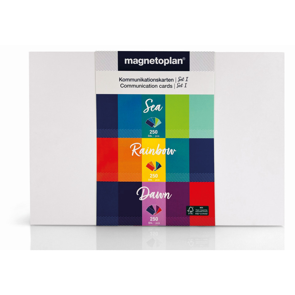 Moderationskarten Set 1, 20 x 10 cm, 750 Stück, sortiert