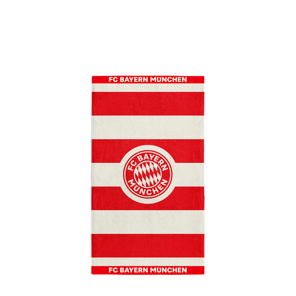 Handtuch Stripes, 140 x 70 cm, rot/weiß