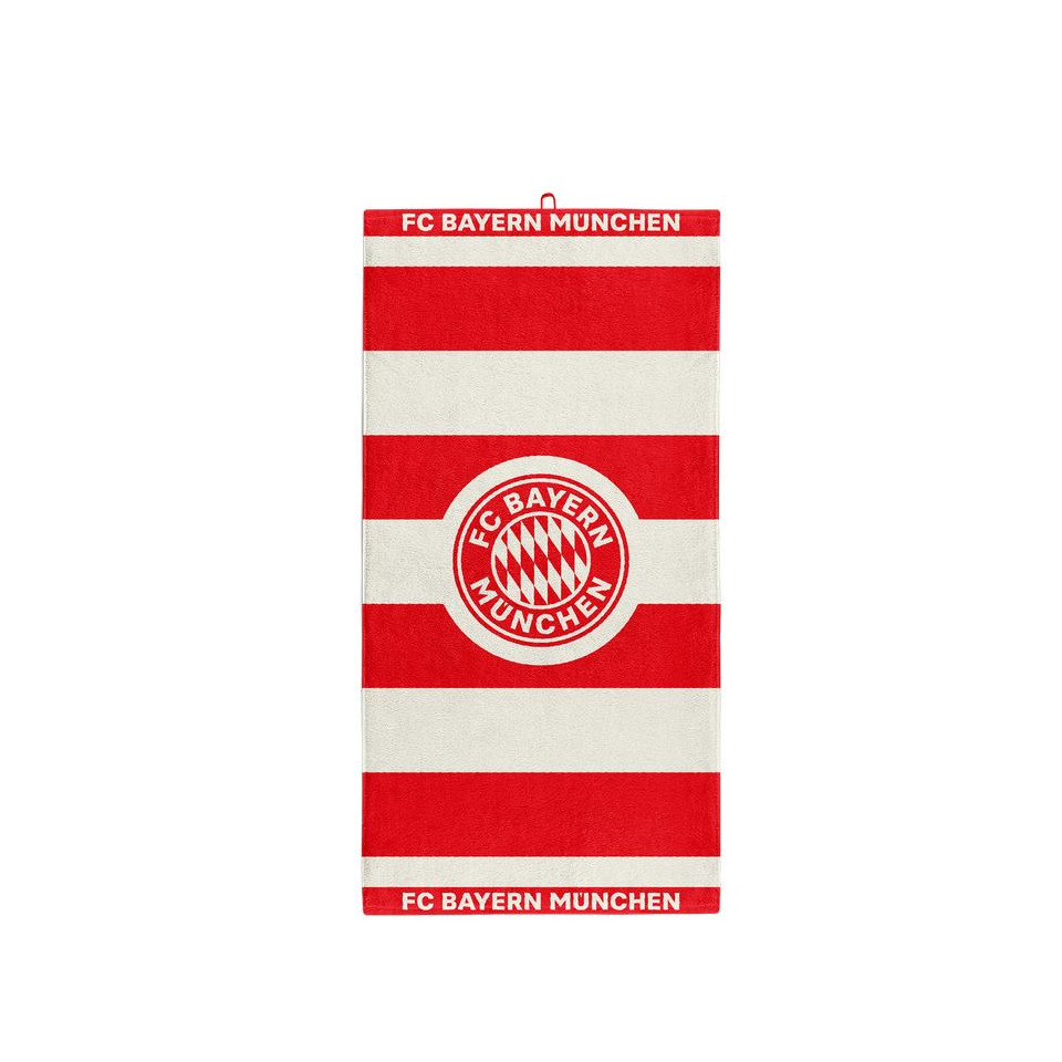 Duschtuch Stripes, 140 x 70 cm, rot/weiß