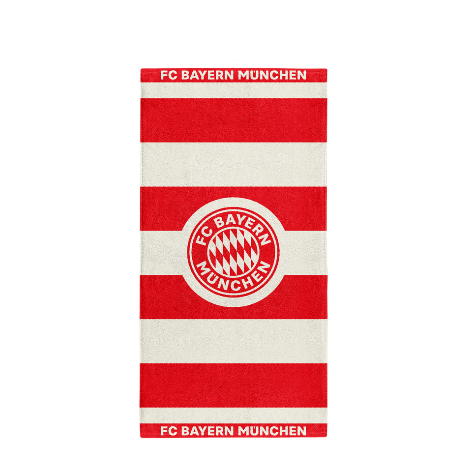 Strandtuch Stripes, 160 x 80 cm, rot/weiß