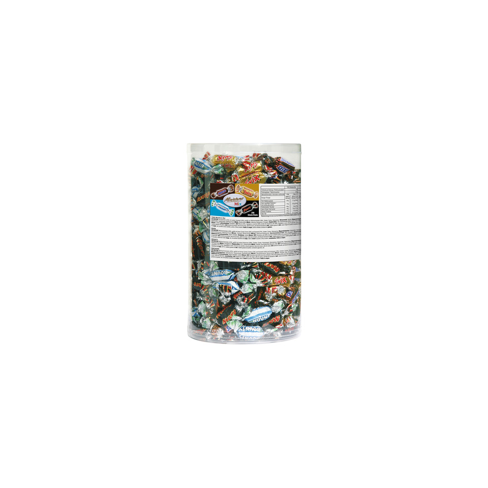 Schokolade Miniatures Mix, 296 Stück, 3 kg