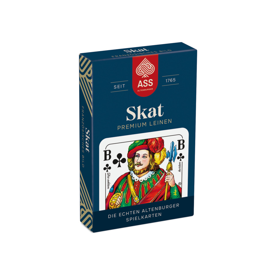 Spielkarten Skat Leinen - Französisches Bild