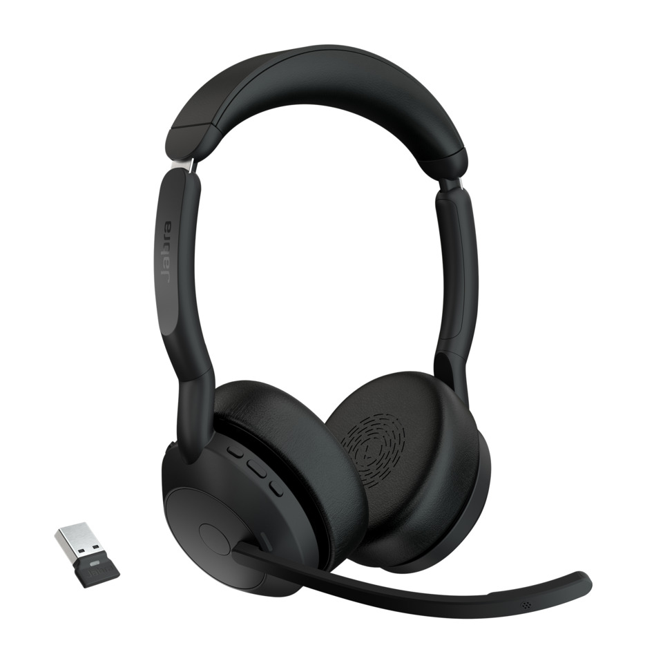 Headset Evolve2 55, Link 390a UC Stereo, schwarz