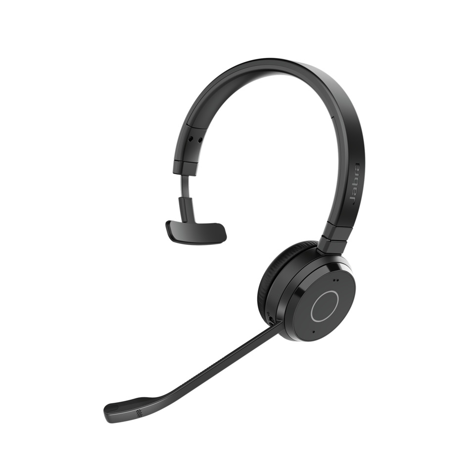 Headset Evolve 65 TE - USB-A UC Mono, schwarz