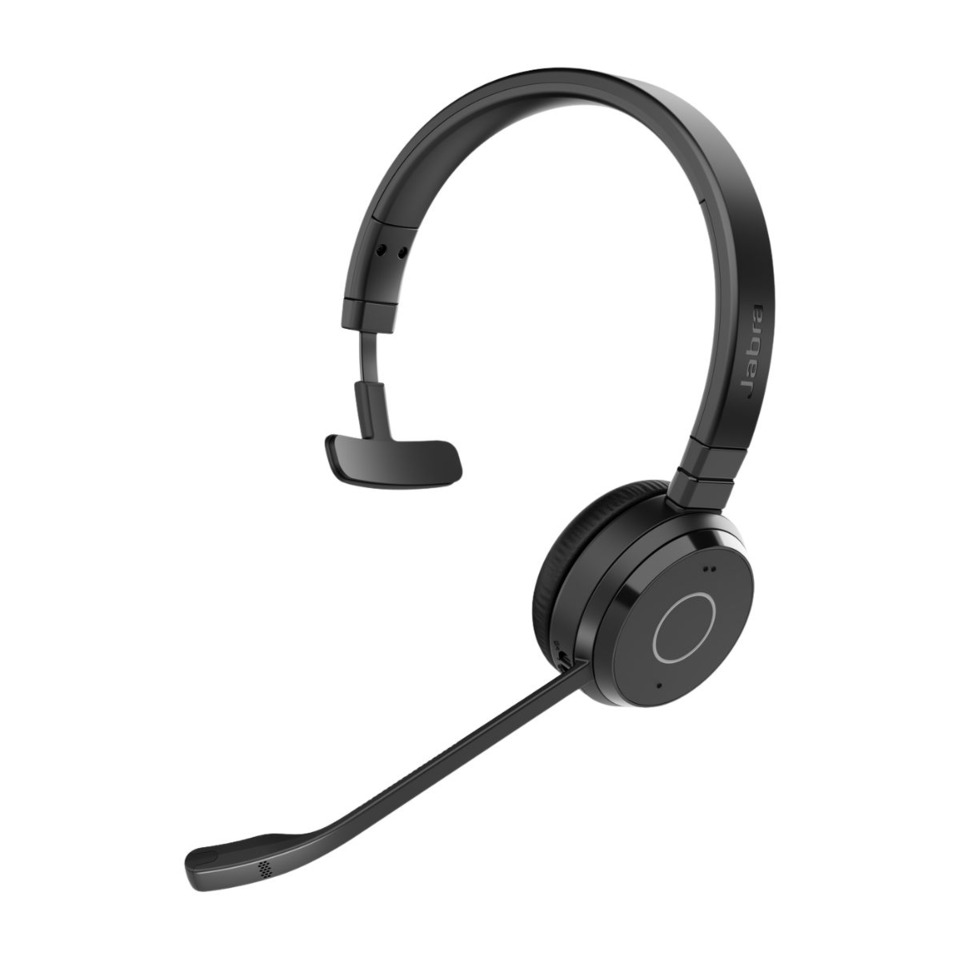 Headset Evolve 65 TE - USB-A MS Mono (Include Stand), schwarz