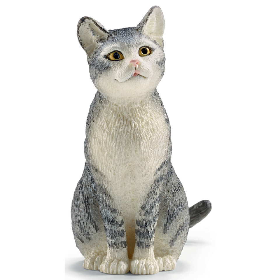 Spielzeugfigur Katze sitzend