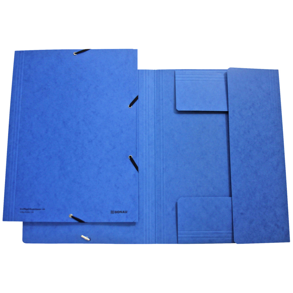 Gummizugmappe - A4, blau
