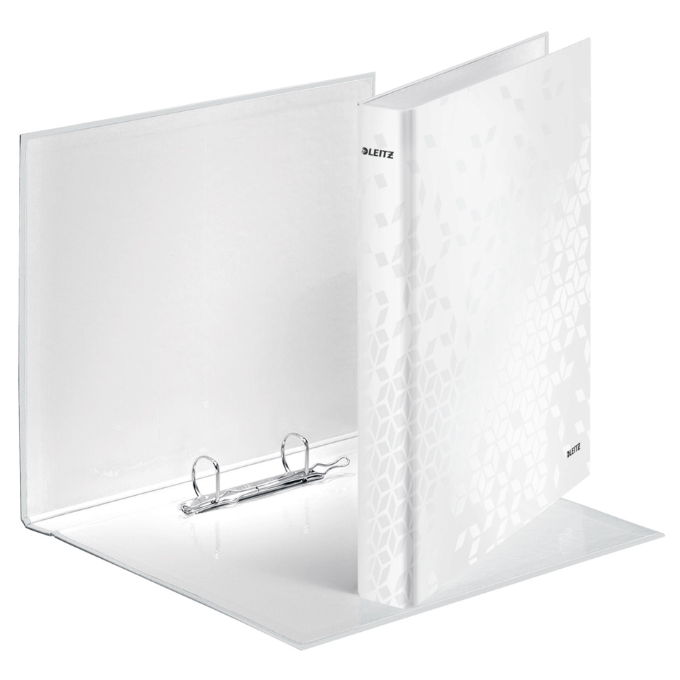 4241 Ringbuch WOW, A4 maxi, PP, 2 Ringe Ø25 mm, perlweiß