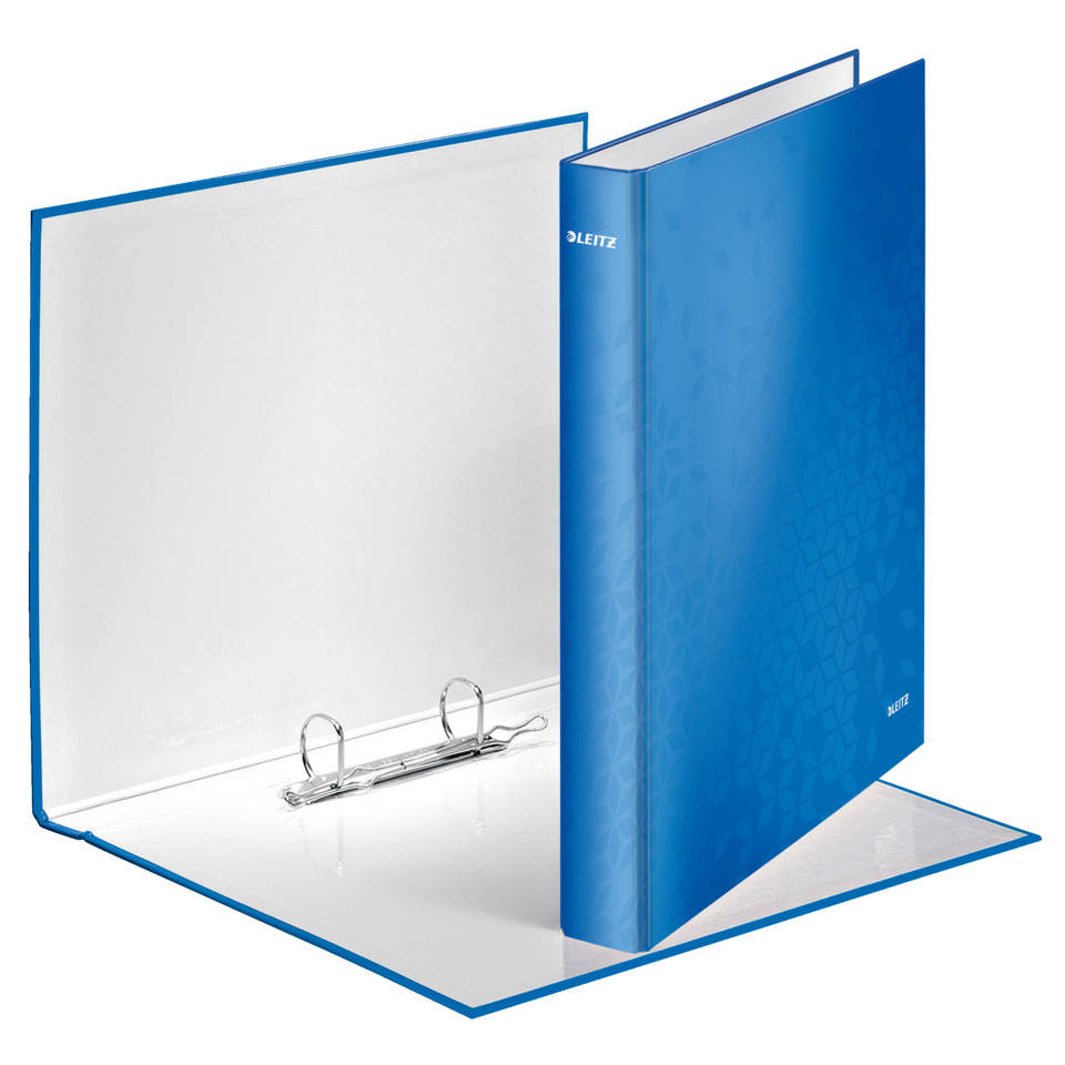 4241 Ringbuch WOW, A4 maxi, PP, 2 Ringe Ø25 mm, blau metallic