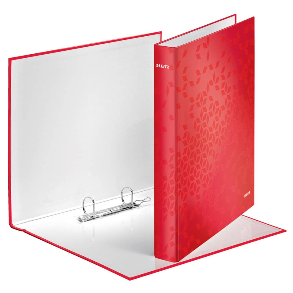 4241 Ringbuch WOW, A4 maxi, PP, 2 Ringe Ø25 mm, rot