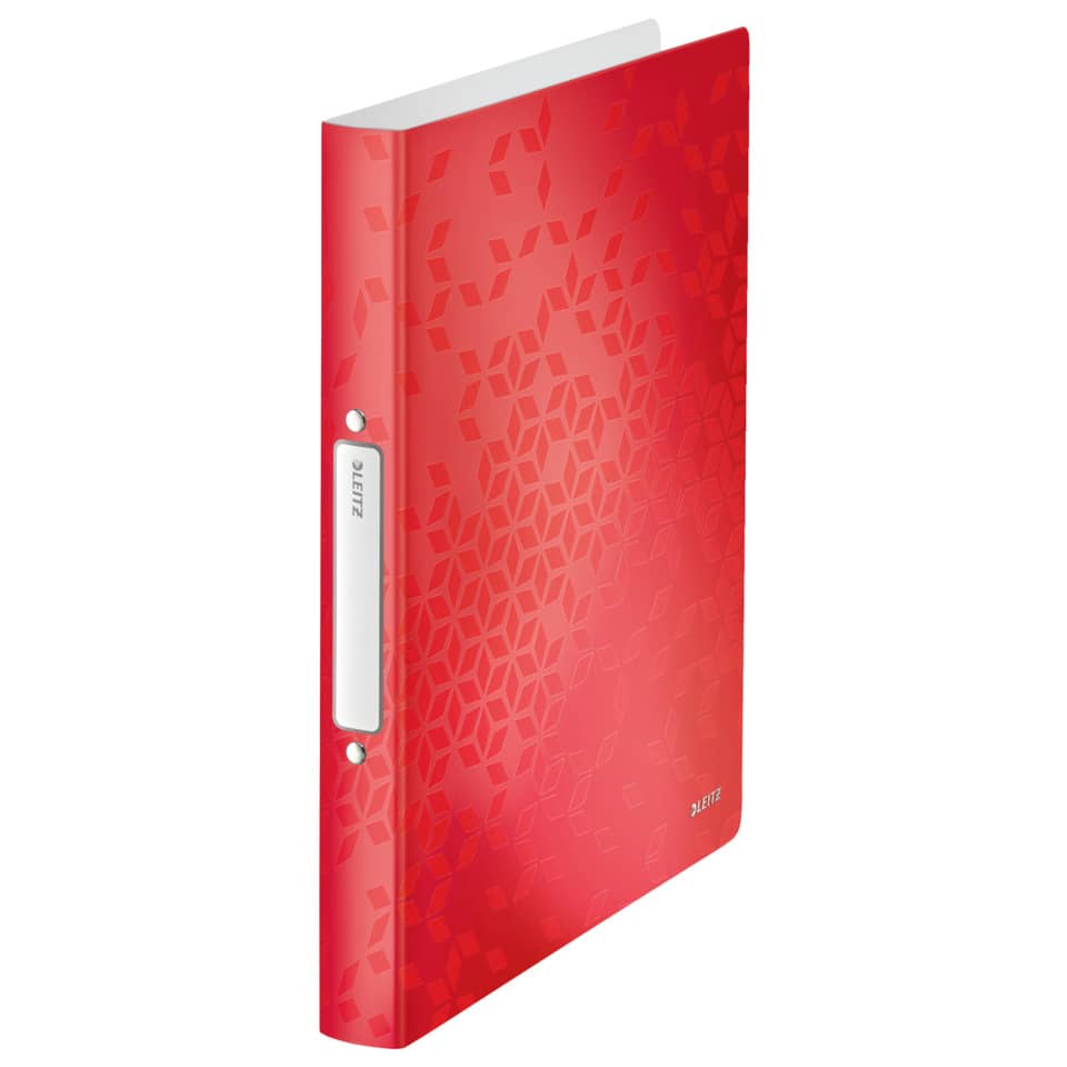 4257 Ringbuch WOW - A4, PP, 2 Ringe, 25 mm, rot