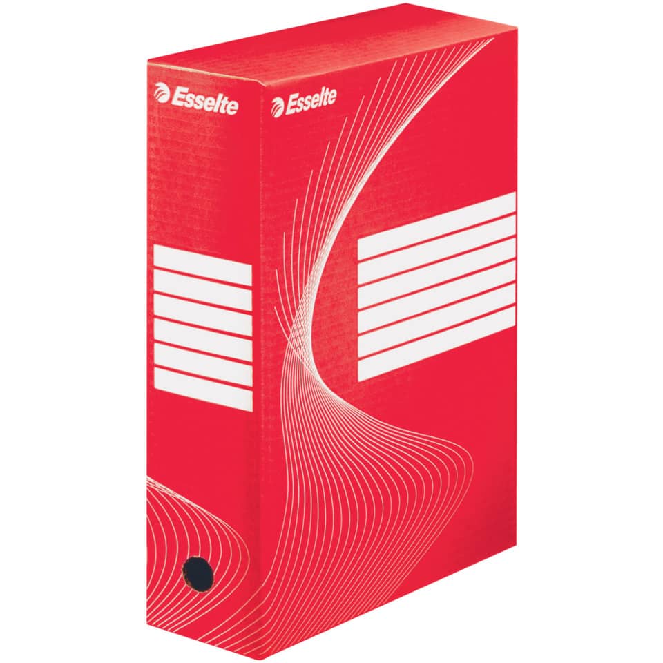 Archiv-Schachtel - DIN A4, Rückenbreite 10 cm, rot