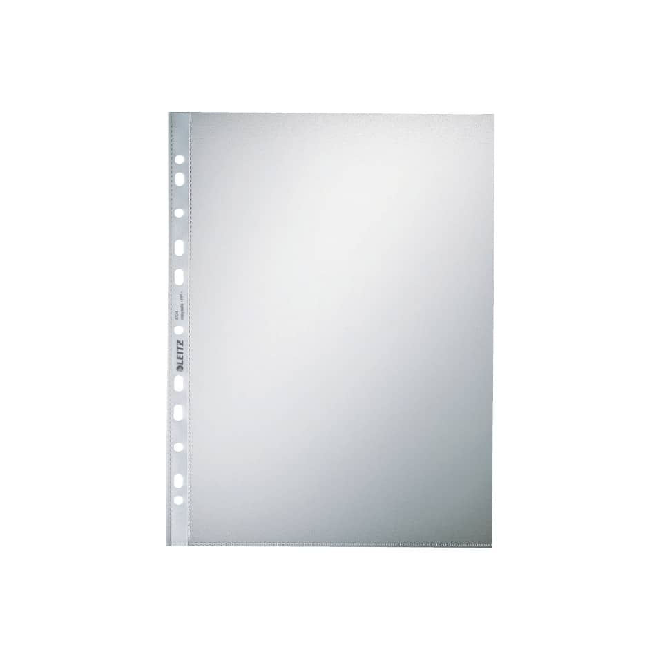 4704 Prospekthülle Standard, A4, PP, genarbt, 0,10 mm, dokumentenecht, farblos, 100 Stück