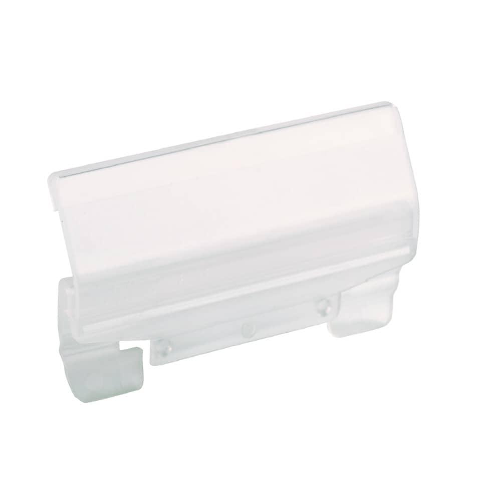 6116 Vollsichtreiter, 60 mm, 4-zeilig, Kunststoff, transparent