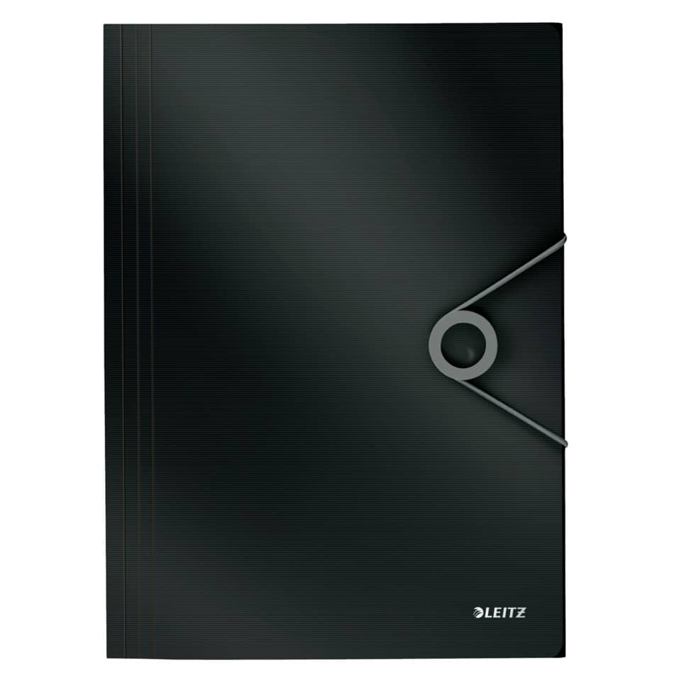 4563 Dreiflügelmappe Solid - A4, PP, schwarz