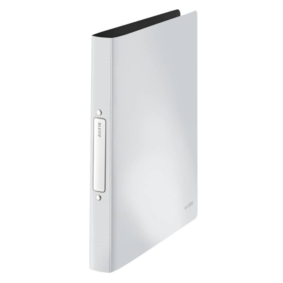 4566 Ringbuch Solid - A4, PP, 2 Ringe, 25 mm, weiß