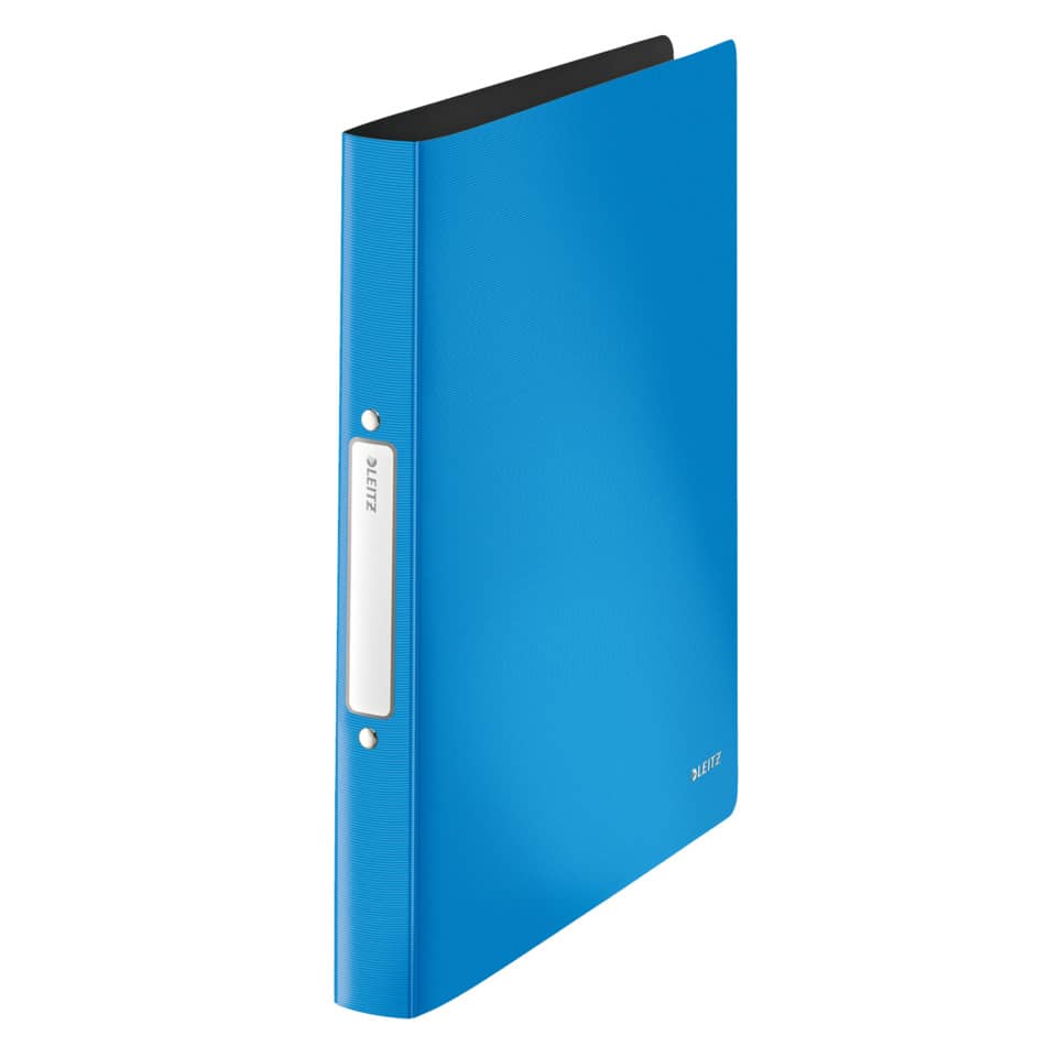 4566 Ringbuch Solid - A4, PP, 2 Ringe, 25 mm, hellblau