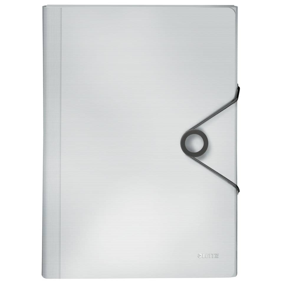 4579 Fächermappe Solid - 6 Fächer, A4, 250 Blatt, PP, weiß