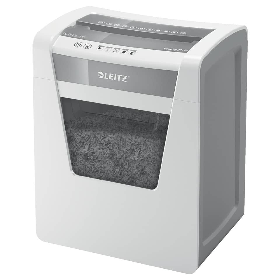 Aktenvernichter IQ Office - Mikro-Partikelschnitt P5, 10 Blatt, weiß