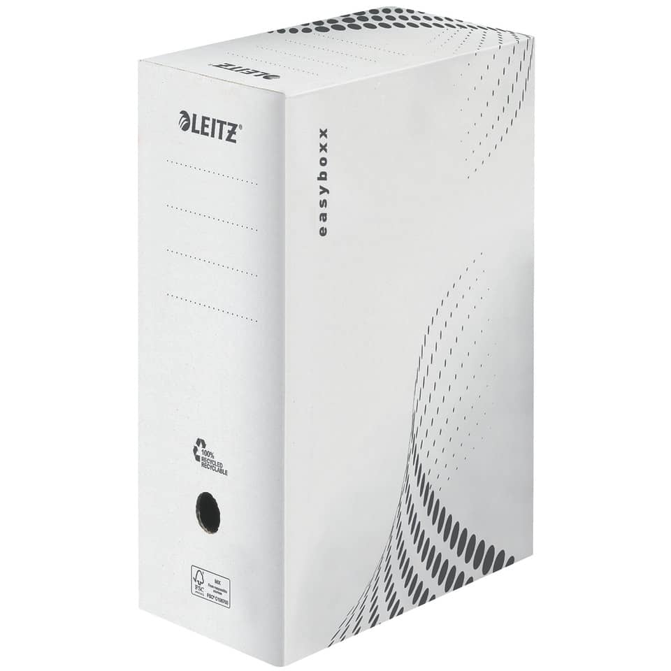 6133 Archivbox easyboxx - A4, 150 mm, Wellpappe (RC), weiß