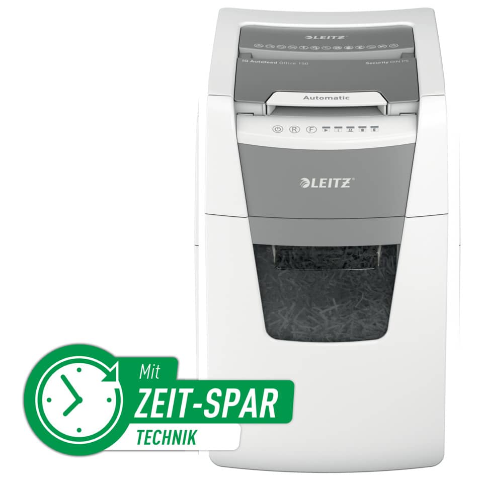 Aktenvernichter IQ Autofeed Office 150 - Mikroschnitt, P-5, weiß