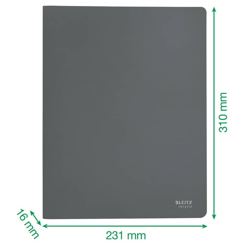 4677 Sichthüllenmappe Recycle - A4, 40 Hüllen, PP, klimaneutral, grün