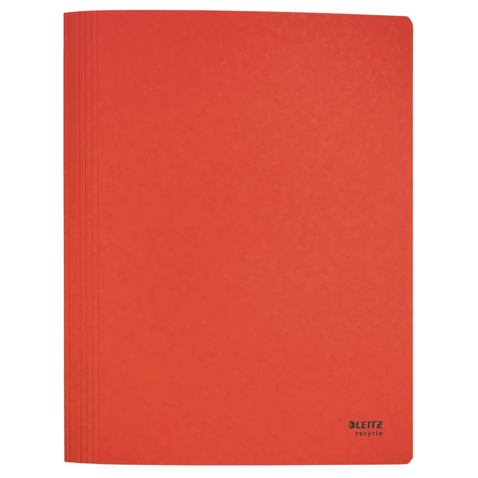 3904 Schnellhefter Recycle - A4, 250 Blatt, kfm. und Amtsheftung, Karton (RC), klimaneutral, rot