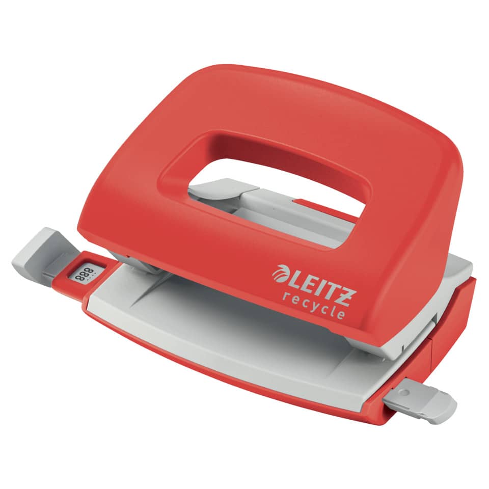 5010 Locher Mini NeXXT Recycle - 10 Blatt, klimaneutral, rot