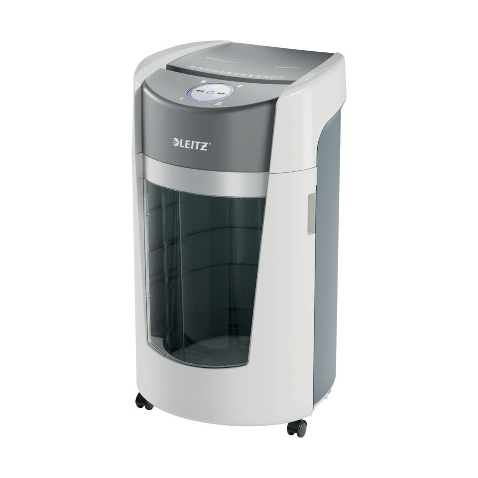 Aktenvernichter IQ OptiMax Office P5, Mikro-Partikelschnitt, 10 Blatt, weiß