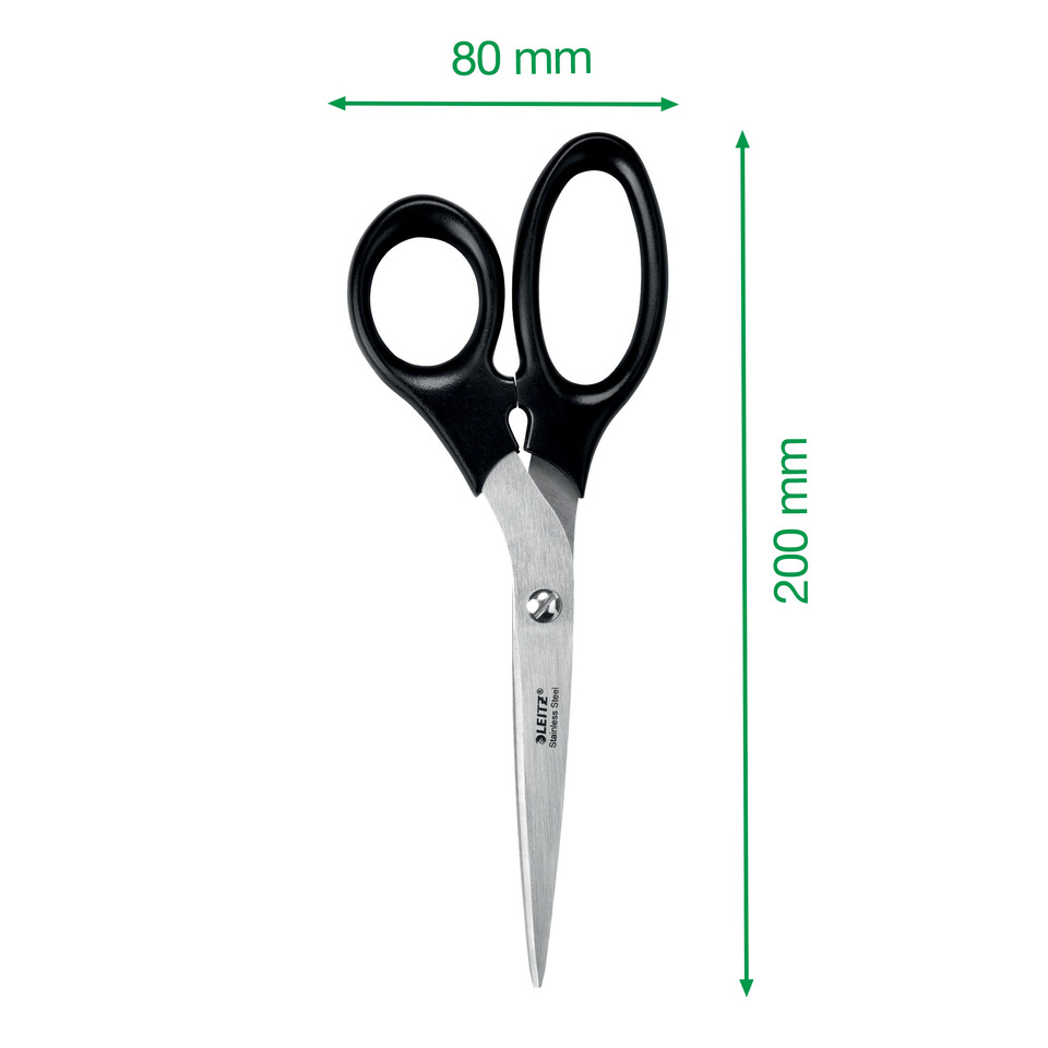 5425 Edelstahlschere, rostfreier Edelstahl, 200 mm, schwarz