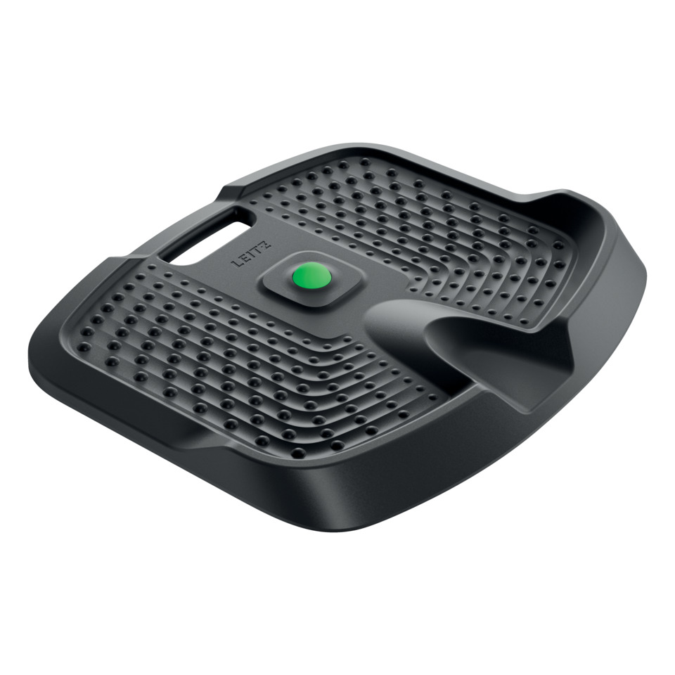 Anti-Ermüdungsmatte Ergo Active, PU-Schaumstoff, mit herausnehmbarem Massageball, dunkelgrau