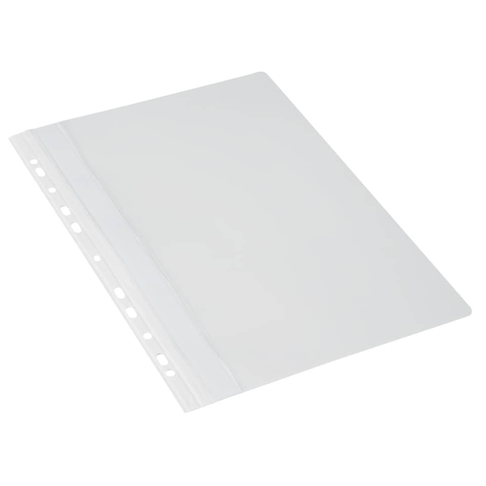 Schnellhefter - A4, Multilochung, PVC, weiß