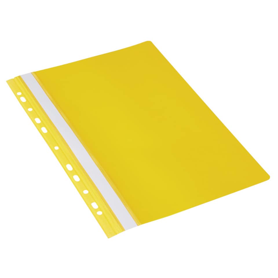 Schnellhefter - A4, Multilochung, PVC, gelb
