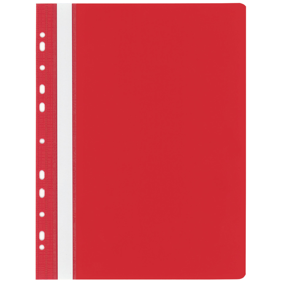 Schnellhefter - A4, Multilochung, PVC, rot
