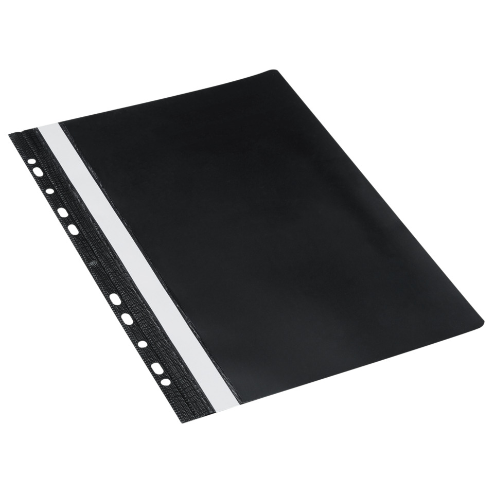 Schnellhefter - A4, Multilochung, PVC, schwarz