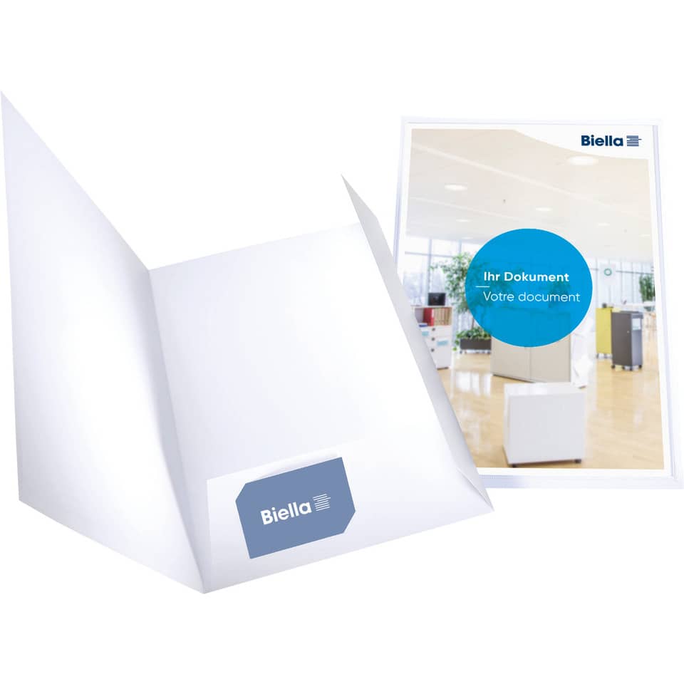 Präsentationsmappe Pearl - A4, mit Tasche, weiß