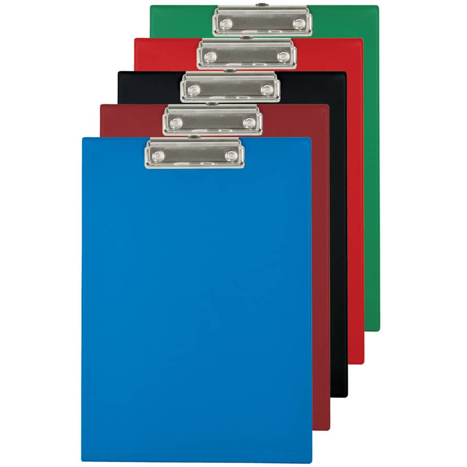Klemmbrett PVC A4 sortiert