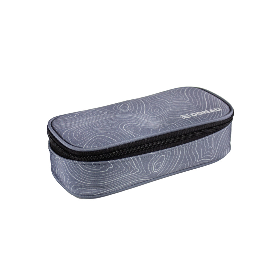 Schüleretui Motiv Topography Grey