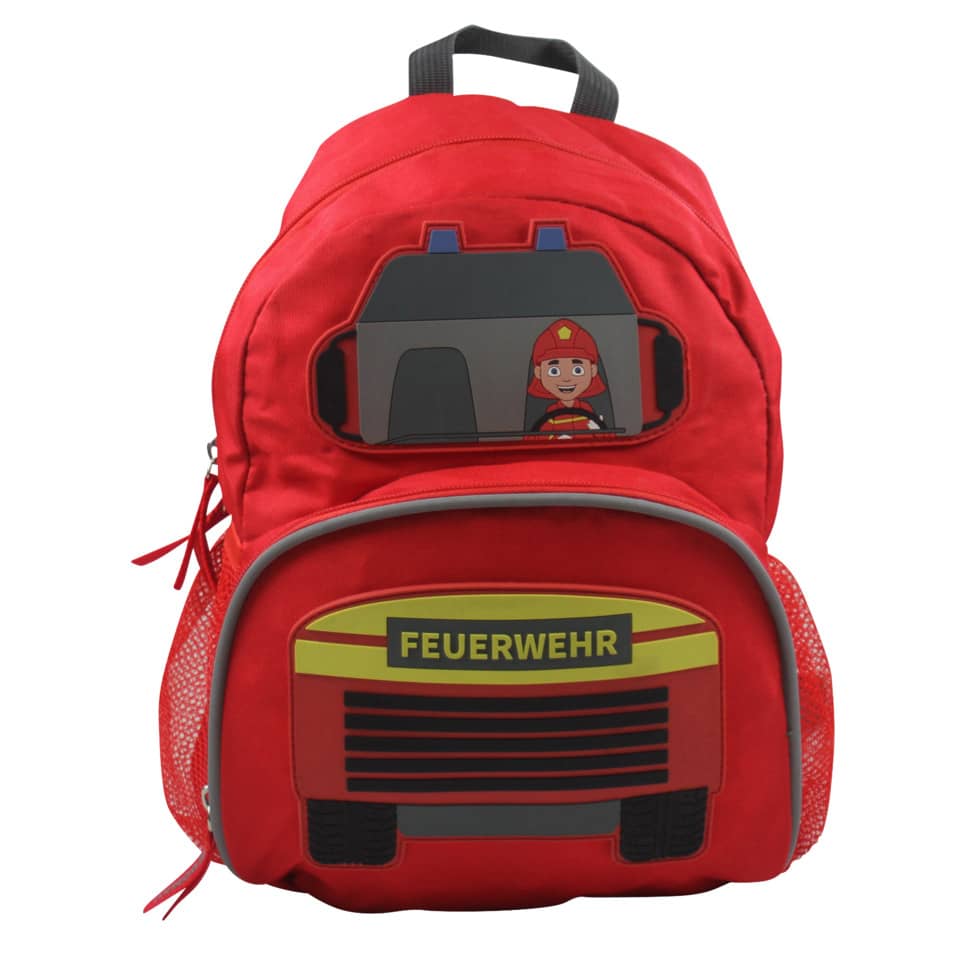 Kinderrucksack Feuerwehr 3D Motiv - 22 x 32 x 11 cm