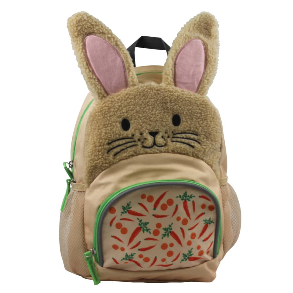 Kinderrucksack Hase Plüsch - 22 x 32 x 11 cm