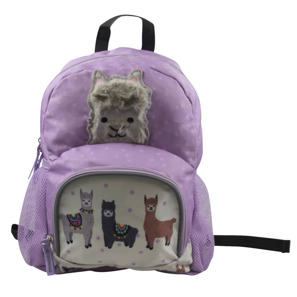 Kinderrucksack Lama Plüsch - 22 x 32 x 11 cm