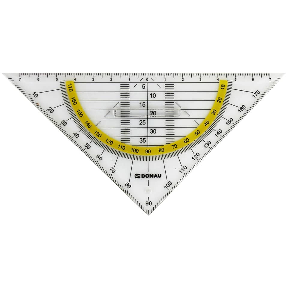 Geometrie-Dreieck mit Griff - 16 cm