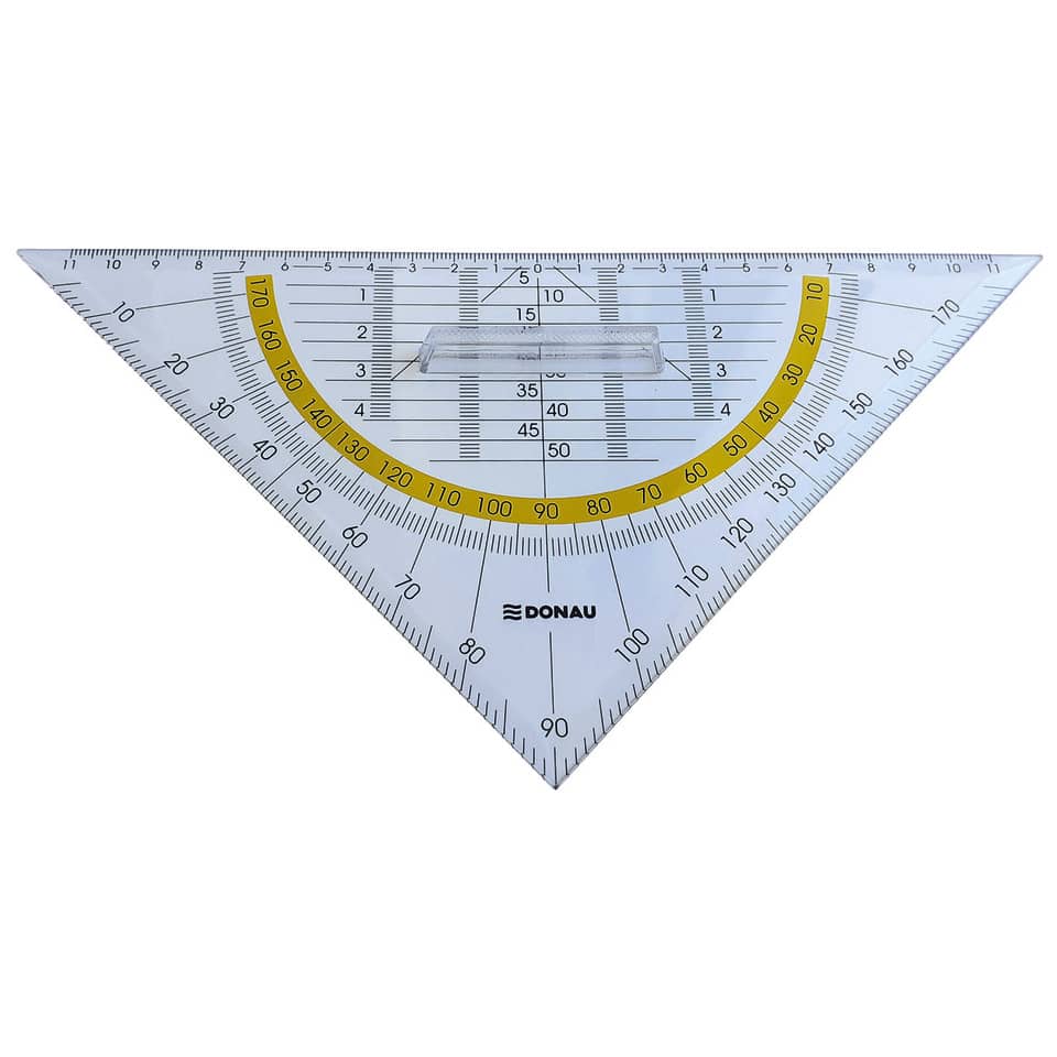 Geometrie-Dreieck mit Griff - 25 cm