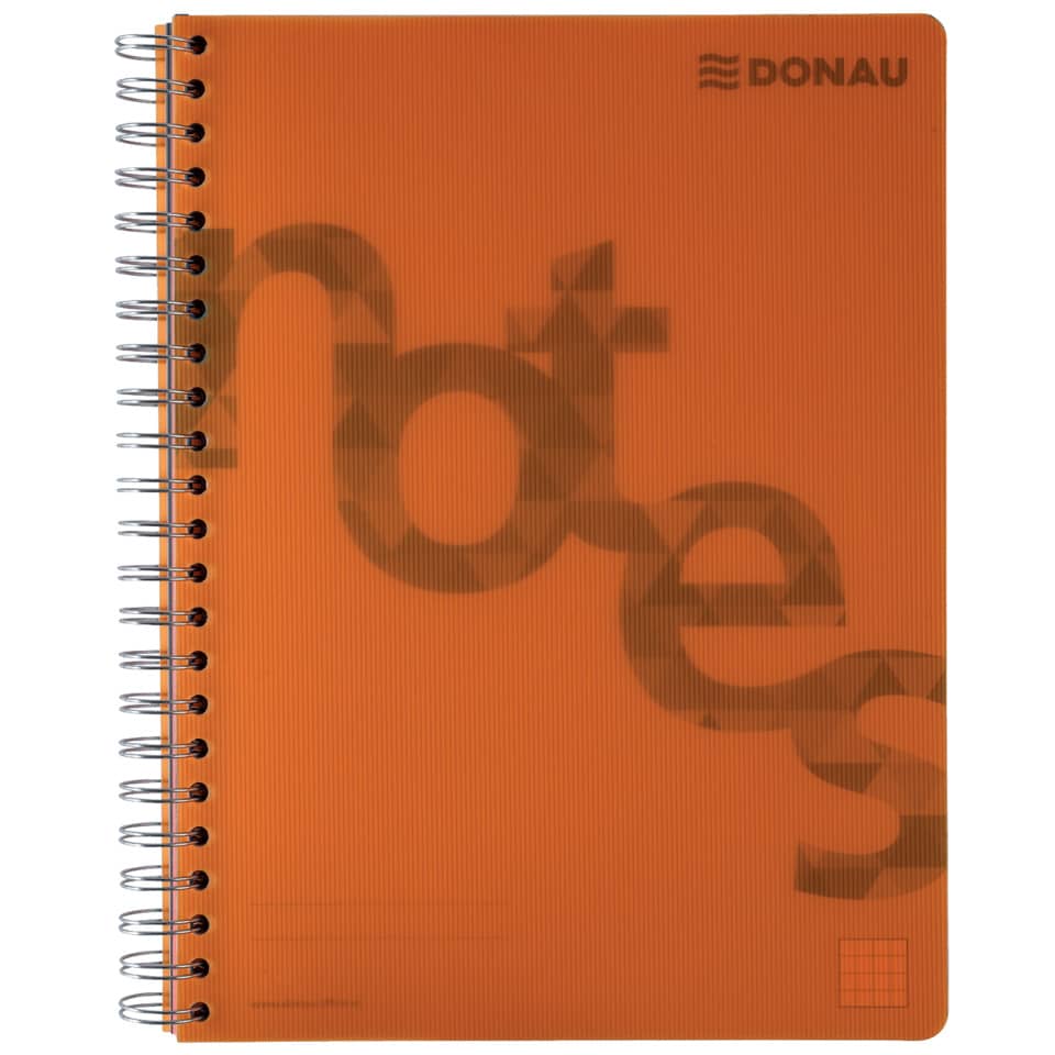 Collegeblock PP Cover - A4, kariert, orange