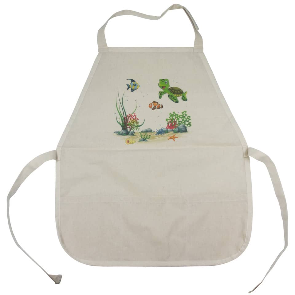 Malschürze Kinder - Meerestiere, 54 x 46 cm